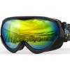 OutdoorMaster Kids Ski Goggles – Helmet Compatible Snow Goggles for Boys & Girls with 100% UV Protection(Vlt 13.3%)