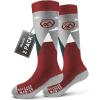 OutdoorMaster Merino Wool Ski Socks for Kids, Boys & Girls, Thermal Winter Warm Snowboarding Socks for Cold Weather(Christmas – 2 Pack)