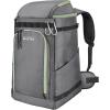 OutdoorMaster Ski Boot Bag, 65L Snowboard Boots Travel Backpack for Helmet, Ski Shoes, Goggles, Gloves and Accessories, Waterproof Exterior & Bottom(Grey)