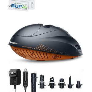 OutdoorMaster 16PSI High Pressure SUP Air Pump with Rechargeable Battery The Whale – Intelligent Dual Stage Inflation & Auto-Off Feature and Deflation Function for Inflatable Stand Up Paddle Boards