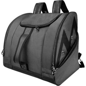 OutdoorMaster Boot Bag – 50L Ski Boots and Snowboard Boots Bag, Excellent for Travel with Waterproof Exterior & Bottom – for Men, Women and Youth(Dark Gray)