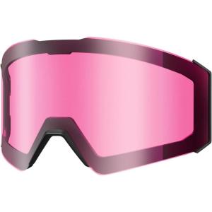 OutdoorMaster Falcon Kids Ski Goggles-Magnetic Interchangeable Lens, Anti Fog UV Protection OTG Snowboard Goggles for Youth(Lens-vlt 44% Pink)