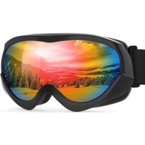OutdoorMaster Kids Ski Goggles – Helmet Compatible Snow Goggles for Boys & Girls with 100% UV Protection(Vlt 14%)