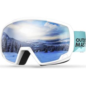 OutdoorMaster Kids Ski Goggles, Snowboard Goggles – Youth Snow Goggles(A1-green Vally)