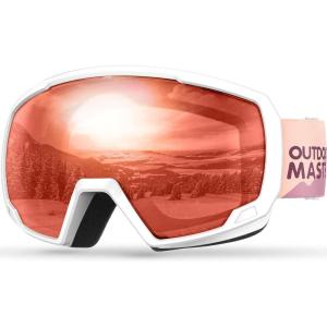 OutdoorMaster Kids Ski Goggles, Snowboard Goggles – Youth Snow Goggles(Halo)