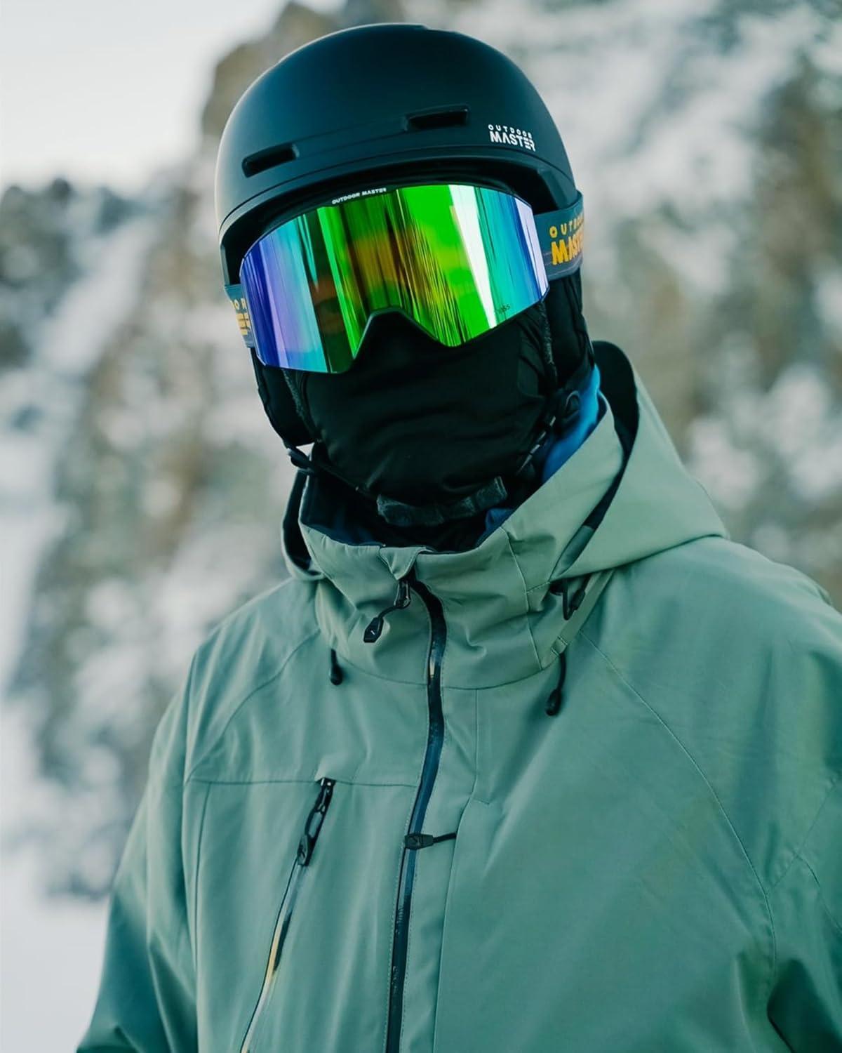 imageOutdoorMaster Falcon Ski Goggles Lens by ZEISS OTG Snowboard Goggles Antifog Magnetic Interchangeable Lens Snow GogglesAforestgreen Vlt 18 Yellowlens