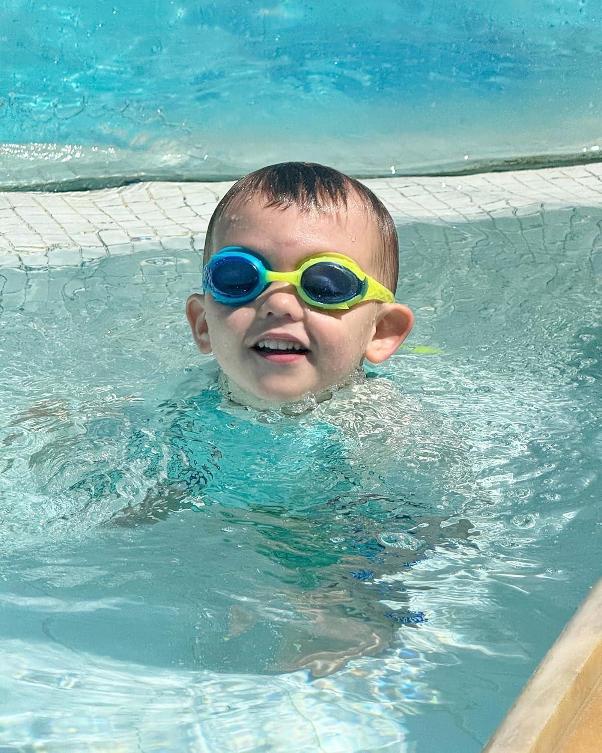imageOutdoorMaster Kids Swim Goggles 2 Pack Quick Adjustable Strap Swimming Goggles for Kids2 Packa