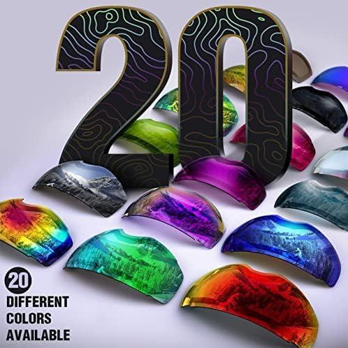 imageOutdoorMaster Ski Goggles PRO Frameless Interchangeable Lens 100 UV400 Protection Snow Goggles for Men ampamp WomenWhiteframe Revogoldlens Vlt13