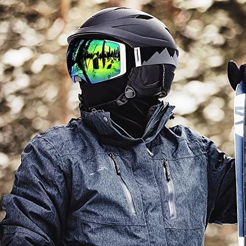 imageOutdoorMaster Ski Goggles PRO Frameless Interchangeable Lens 100 UV400 Protection Snow Goggles for Men ampamp WomenWhiteframe Revogoldlens Vlt13
