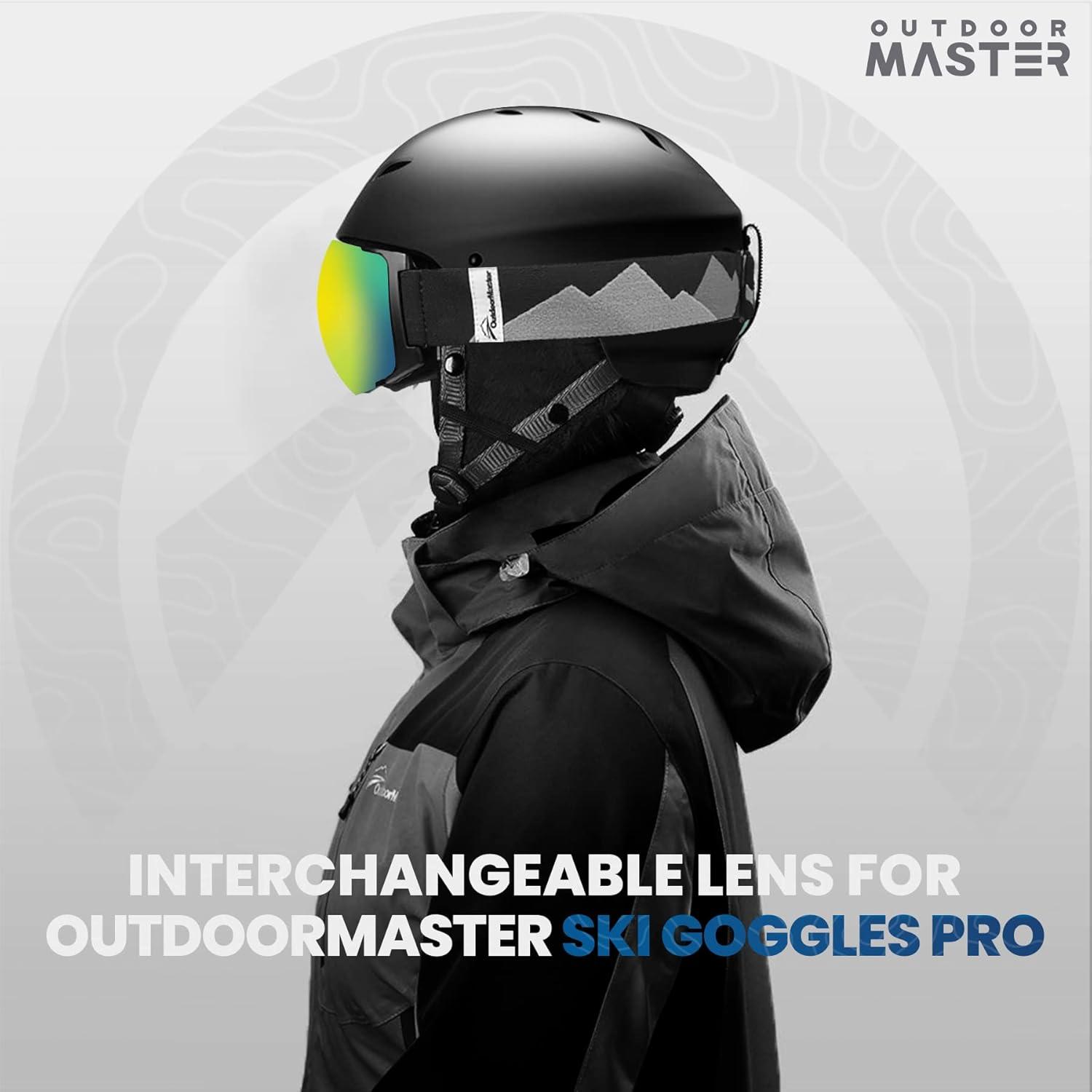 imageOutdoorMaster Ski Goggles PRO Replacement Lens 20 ChoicesVlt 13 Gold