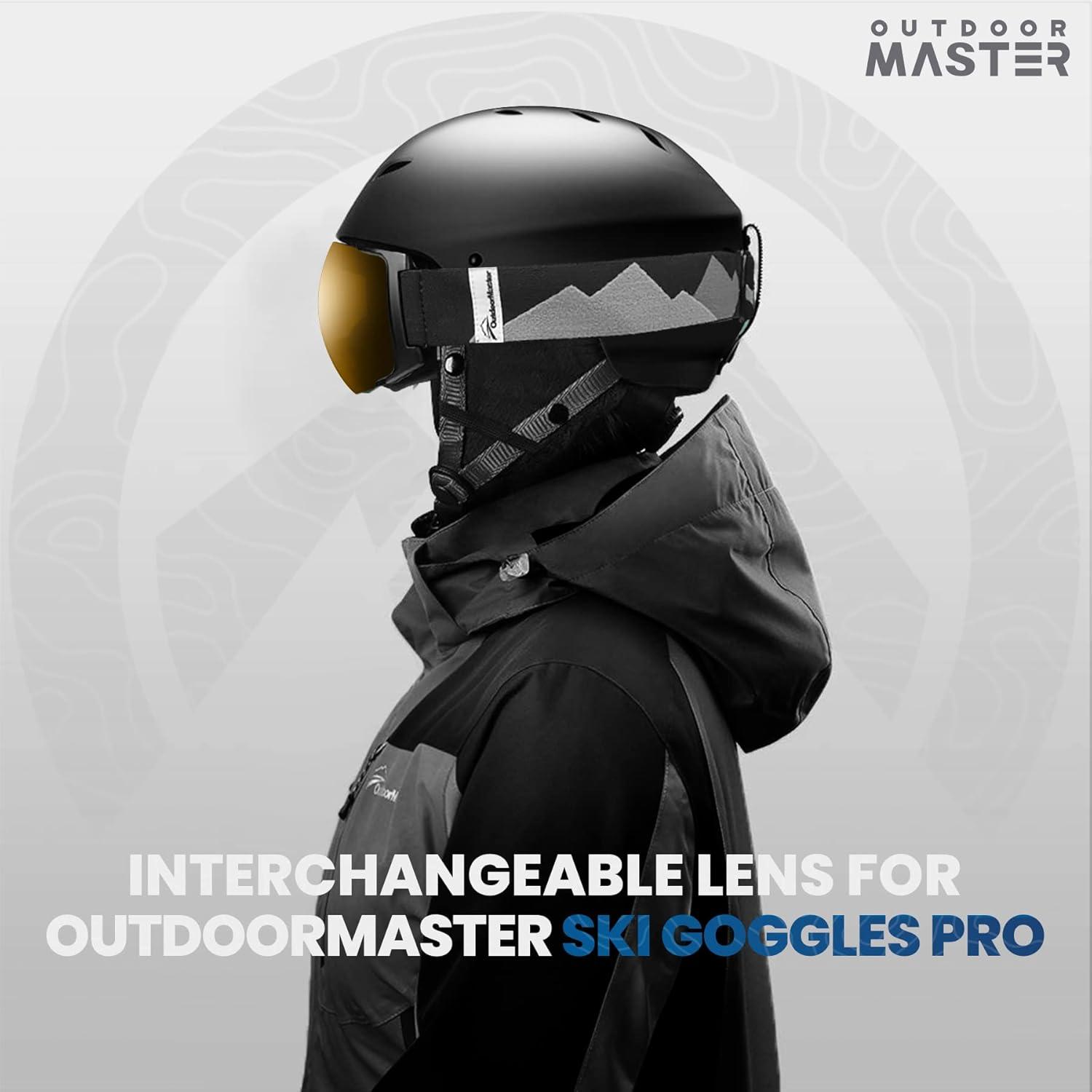 imageOutdoorMaster Ski Goggles PRO Replacement Lens 20 ChoicesVlt 25 Brown Polarized