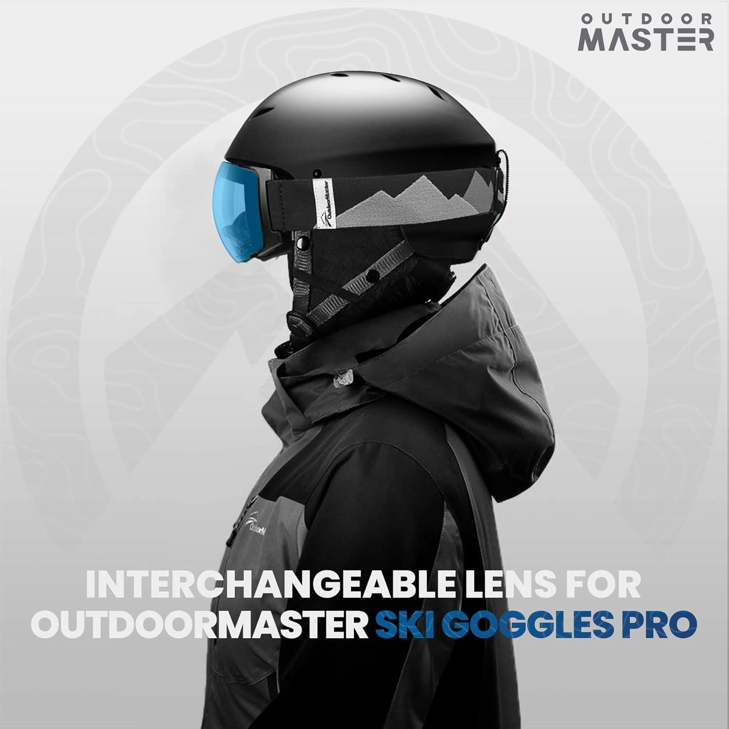 imageOutdoorMaster Ski Goggles PRO Replacement Lens 20 ChoicesVlt 38 Blue