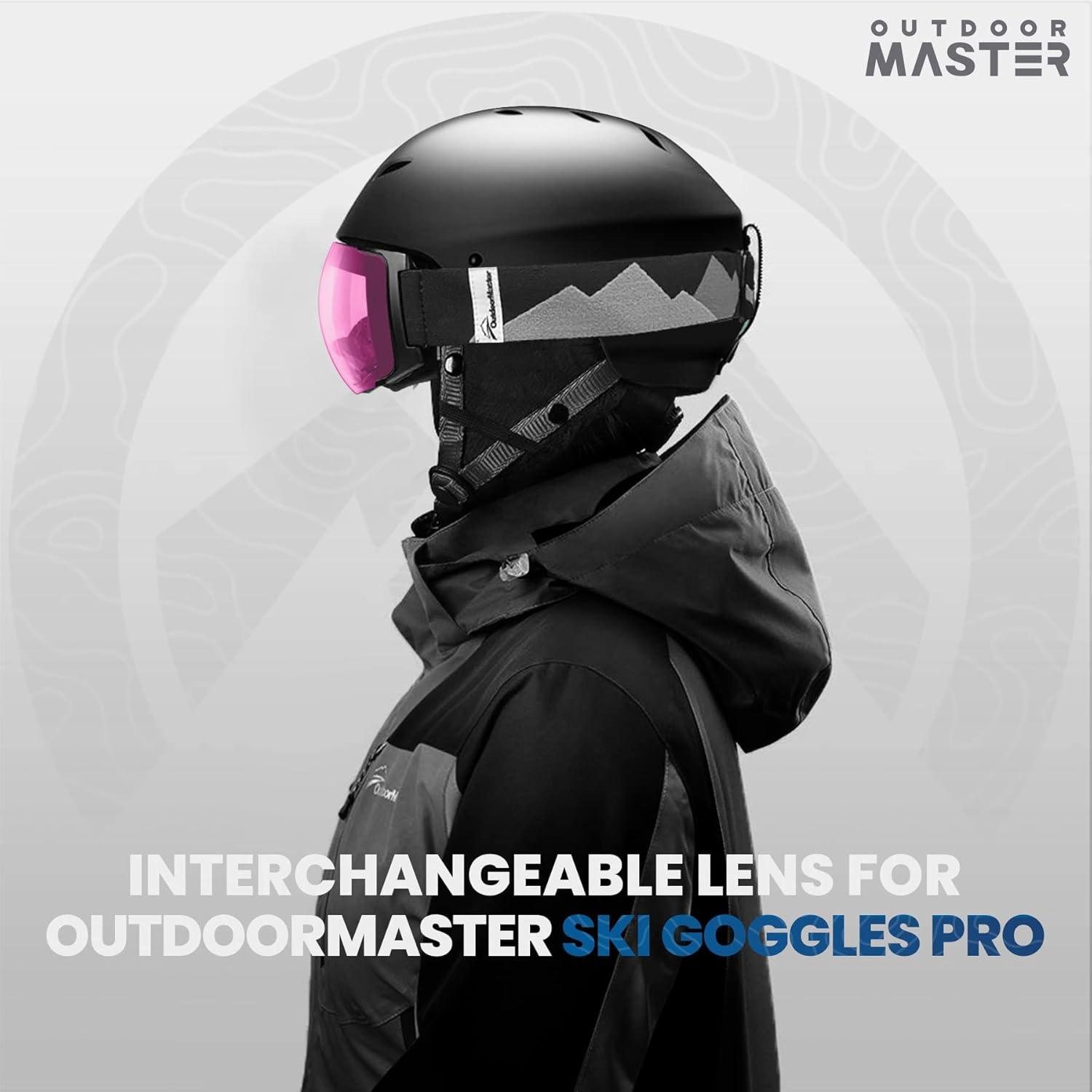 imageOutdoorMaster Ski Goggles PRO Replacement Lens 20 ChoicesVlt 46 Pink
