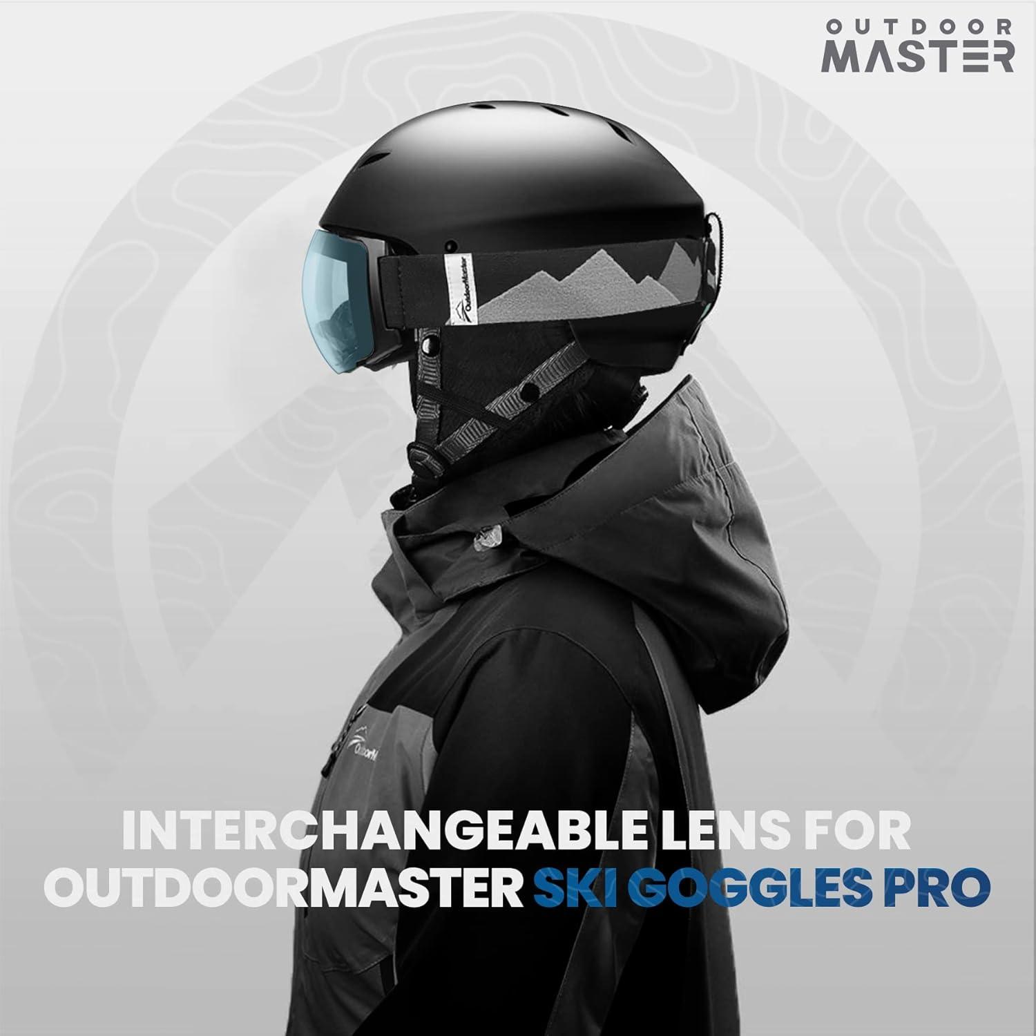imageOutdoorMaster Ski Goggles PRO Replacement Lens 20 ChoicesVlt 60 Light Blue