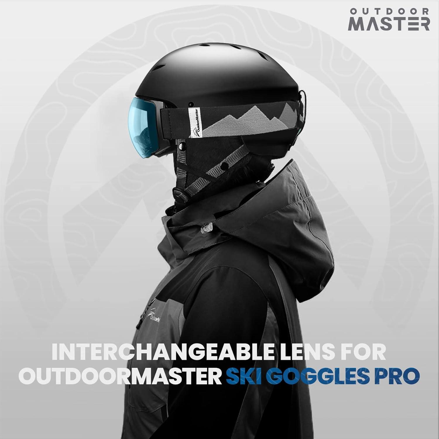 imageOutdoorMaster Ski Goggles PRO Replacement Lens 20 ChoicesVlt 80 Blue