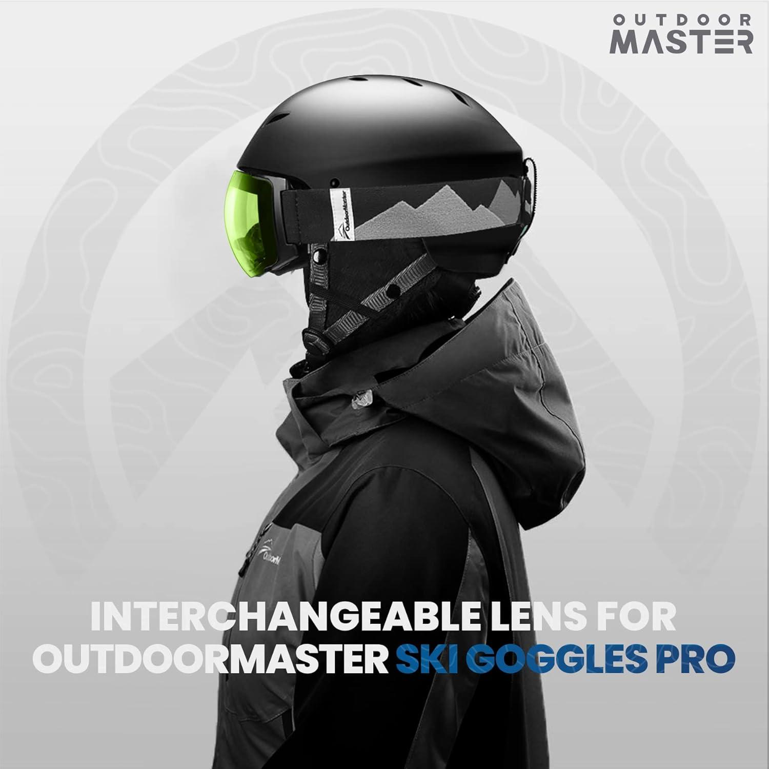 imageOutdoorMaster Ski Goggles PRO Replacement Lens 20 ChoicesVlt 80 Light Green