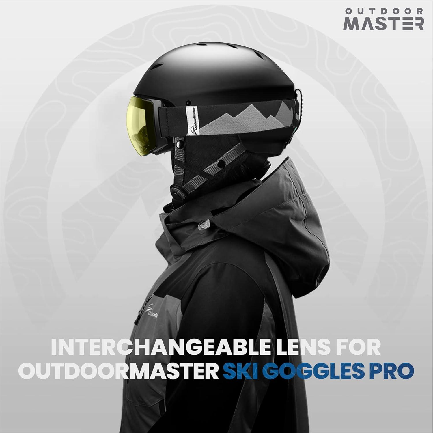 imageOutdoorMaster Ski Goggles PRO Replacement Lens 20 ChoicesVlt 91 Yellow