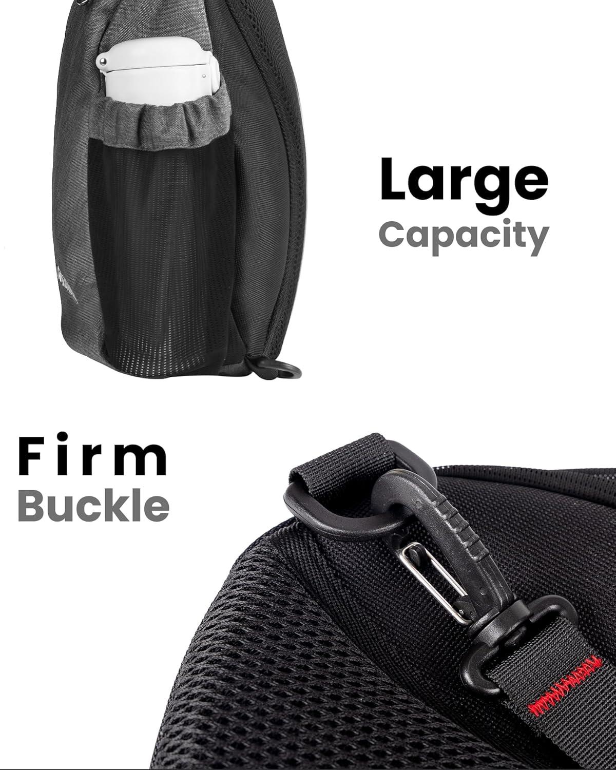 imageOutdoorMaster Sling Bag Hiking Daypack Crossbody Shoulder Chest Urban Outdoor Travel Backpack for Women ampamp MenGray