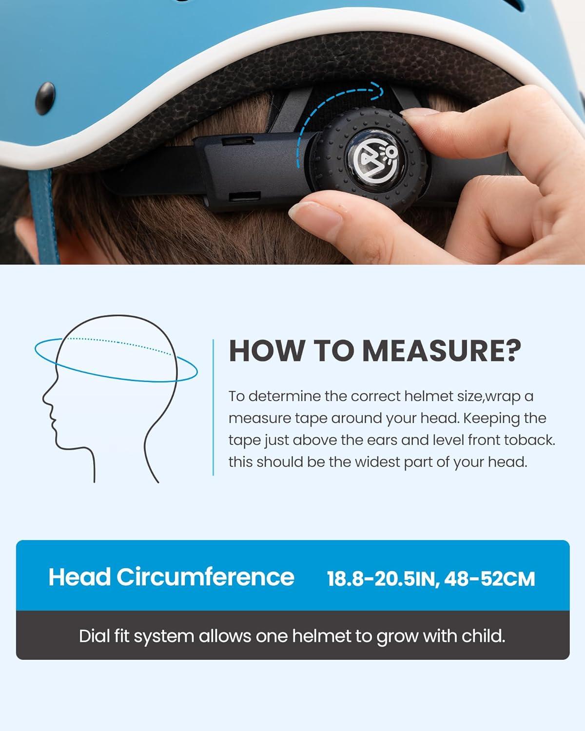 imageOutdoorMaster Toddler Helmet Toddler Bike Helmet Bike Helmet for Youth Boys ampamp Girls Kids Helmet with Visor Dial Fit Adjustment Ventilation MultiSport Helmet for Bicycle Skate Scooter LongboardMatte Navy