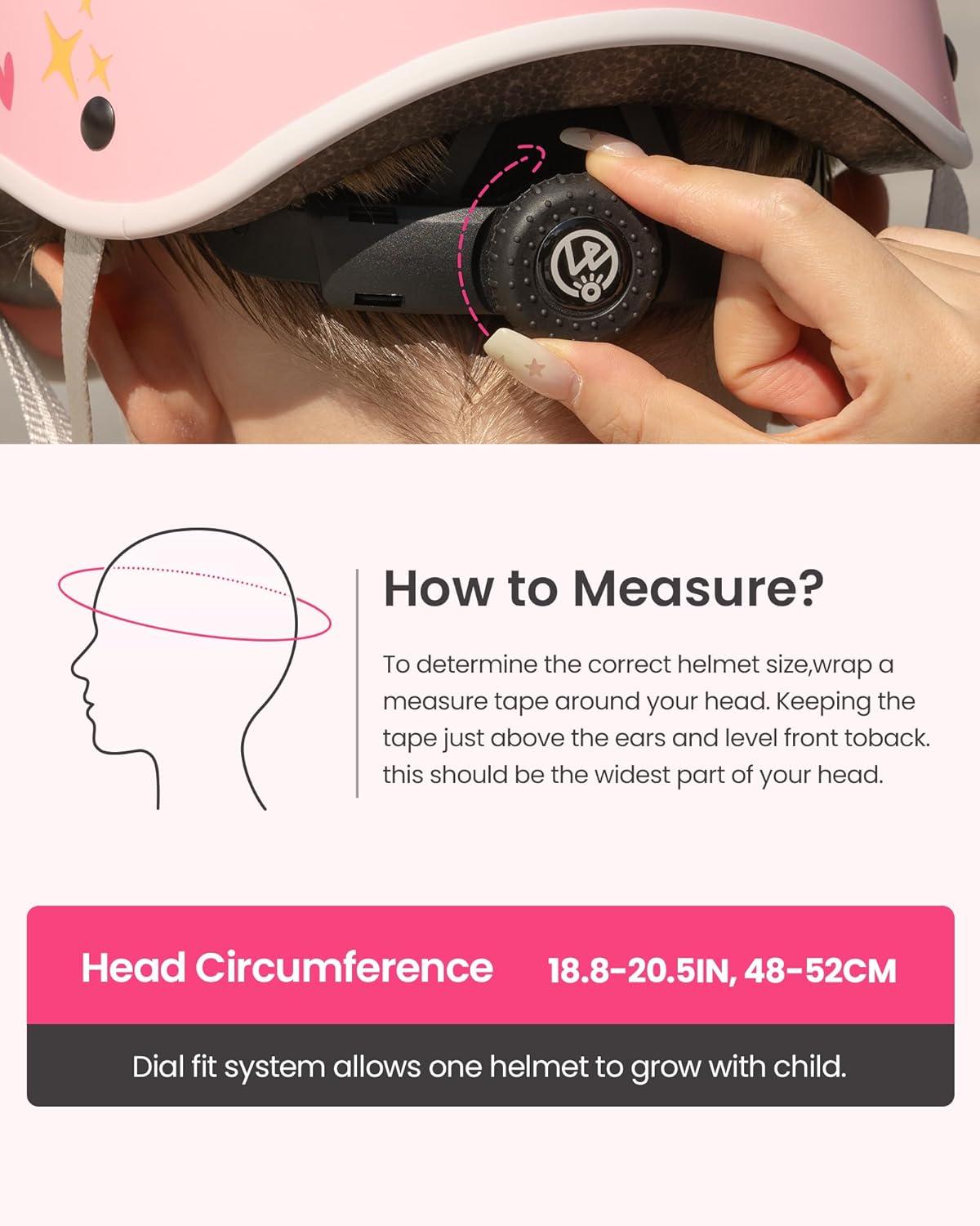 imageOutdoorMaster Toddler Helmet Toddler Bike Helmet Bike Helmet for Youth Boys ampamp Girls Kids Helmet with Visor Dial Fit Adjustment Ventilation MultiSport Helmet for Bicycle Skate Scooter LongboardPower Pink