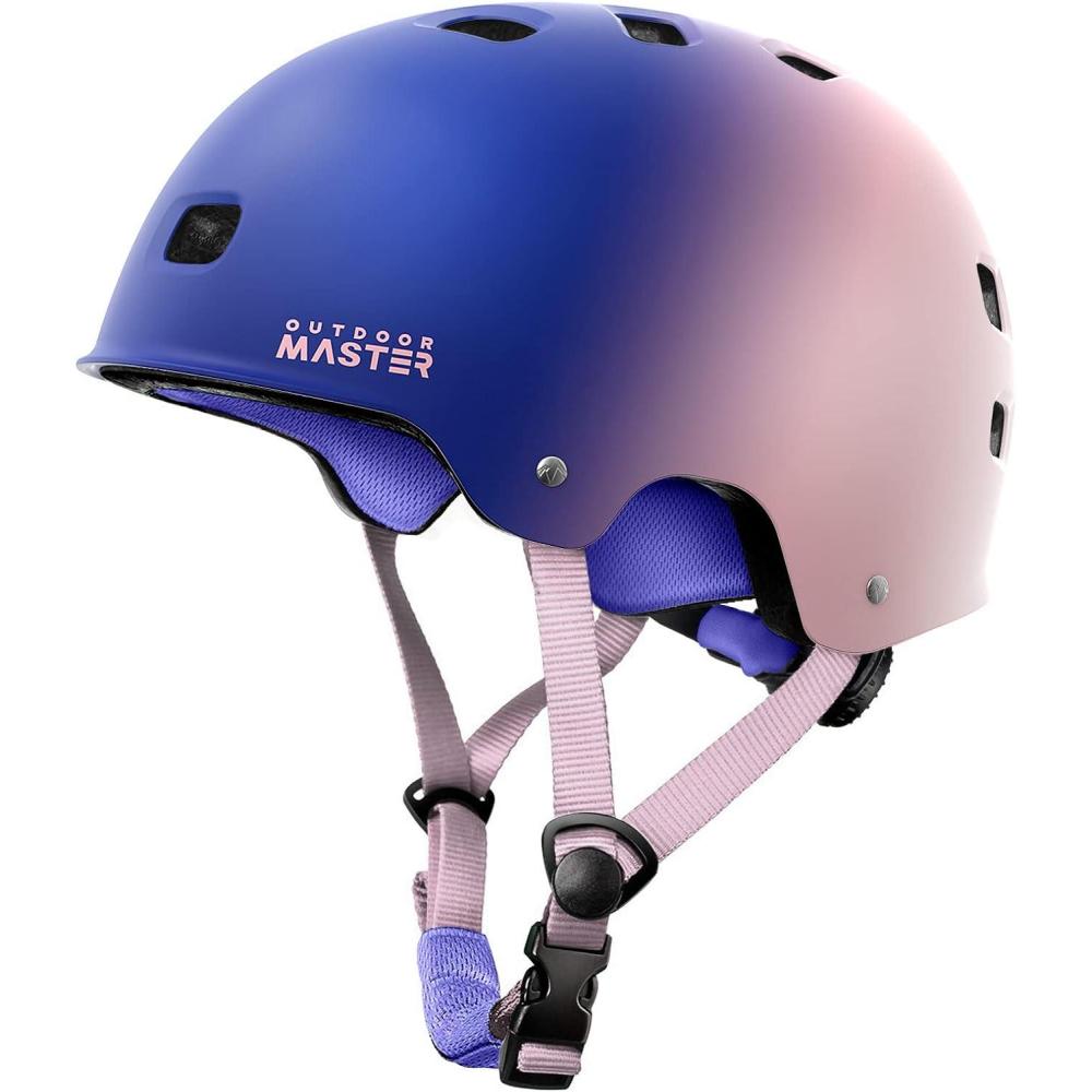 imageOutdoorMaster Skateboard Cycling Helmet Two Removable Liners Ventilation MultiSport Scooter Roller Skate Inline Skating Rollerblading for Kids Youth ampamp AdultsSweet Taffy