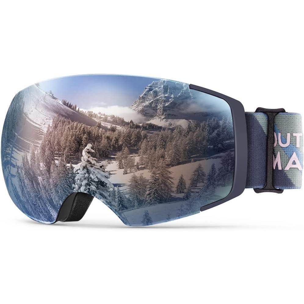 imageOutdoorMaster Ski Goggles Horizon  Snowboard Goggles with Ultra View Frameless Interchangeable Magnetic Lens