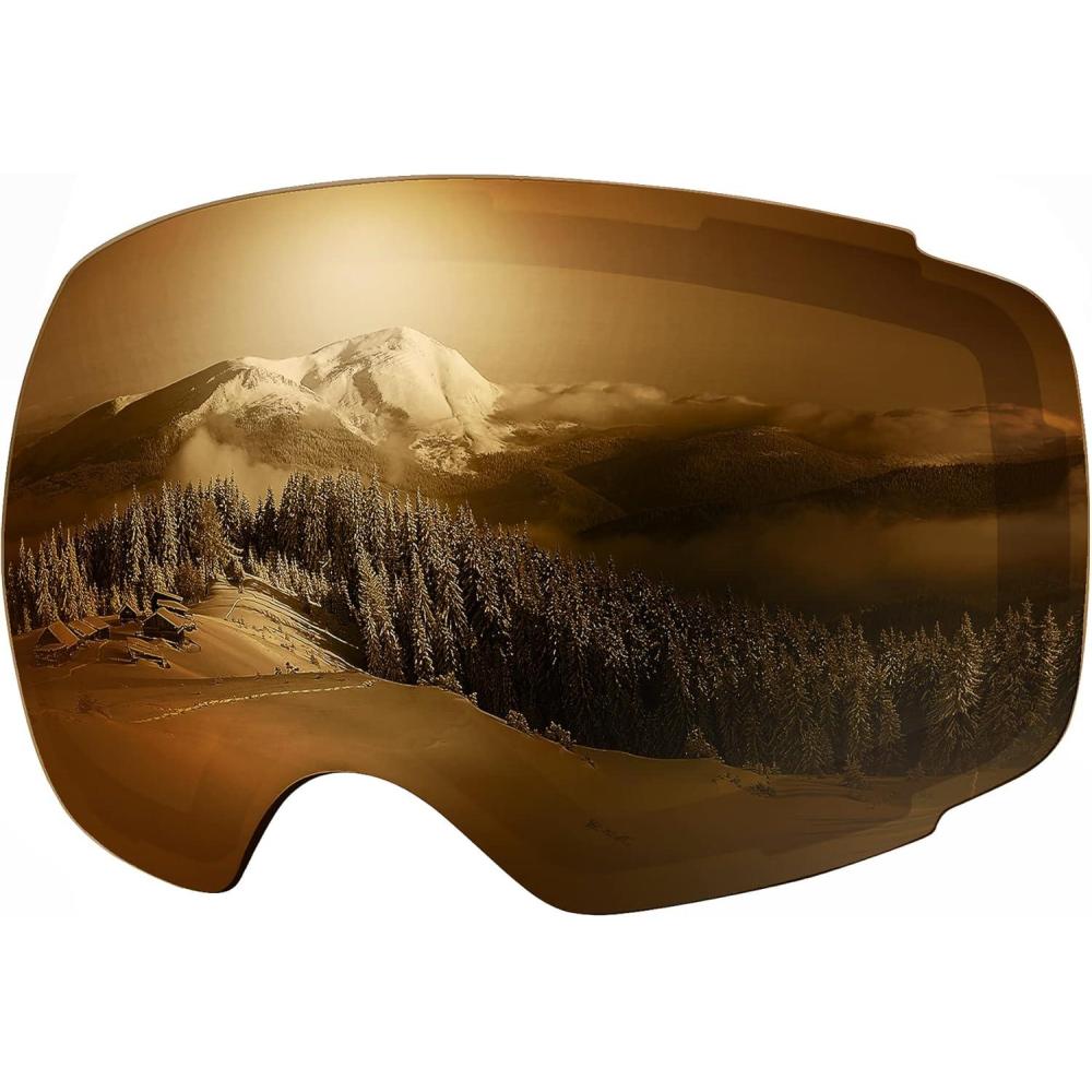 imageOutdoorMaster Ski Goggles PRO Replacement Lens 20 ChoicesVlt 25 Brown Polarized