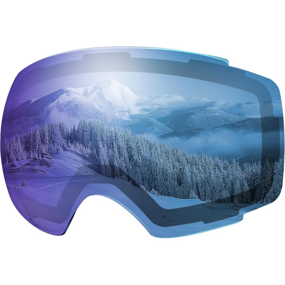 imageOutdoorMaster Ski Goggles PRO Replacement Lens 20 ChoicesVlt 33 Ice Blue