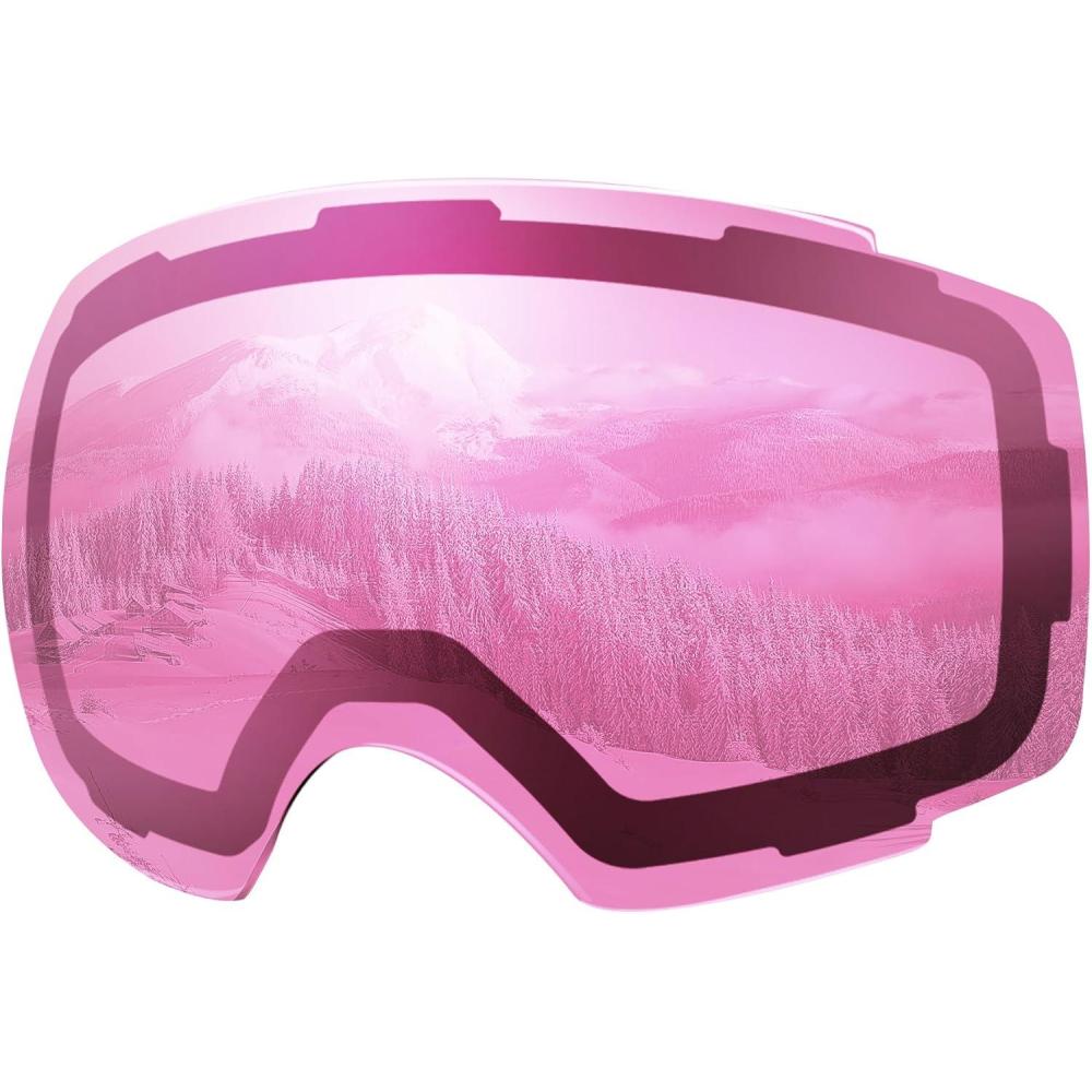 imageOutdoorMaster Ski Goggles PRO Replacement Lens 20 ChoicesVlt 59 Light Pink