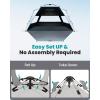 OutdoorMaster Beach Tent with Blackout Shelter Technology, Portable Sun Shade Shelter 4 Person, Pop Up Beach Tents with UPF 50+ UV Protection, 9.5mm Thick Pole, 3 Ventilating Mesh Windows -Green(Ocracoke Coast)