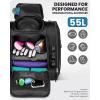 OutdoorMaster Boot Bag – Upgraded Ski Boots and Snowboard Boots Bag, Excellent for Travel with Waterproof Exterior & Bottom – for Men, Women and Youth, 55L(Black)