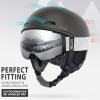 OutdoorMaster Diamond MIPS Ski Helmet – Snow Sport Helmet Snowboard Helmet for Men Women & Youth(Silver Armor)