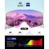 OutdoorMaster Falcon Ski Goggles Lens by ZEISS, OTG Snowboard Goggles Anti-fog, Magnetic Interchangeable Lens, Snow Goggles(A-forestgreen Vlt 18% + Yellowlens)