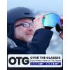 OutdoorMaster Falcon Ski Goggles Lens by ZEISS, OTG Snowboard Goggles Anti-fog, Magnetic Interchangeable Lens, Snow Goggles(A-forestgreen Vlt 18% + Yellowlens)