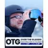 OutdoorMaster Falcon Ski Goggles Lens by ZEISS, OTG Snowboard Goggles Anti-fog, Magnetic Interchangeable Lens, Snow Goggles(A-hydroblue Vlt 27% + Yellowlens)