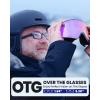 OutdoorMaster Falcon Ski Goggles Lens by ZEISS, OTG Snowboard Goggles Anti-fog, Magnetic Interchangeable Lens, Snow Goggles(A-orchid Vlt 21% + Yellowlens)
