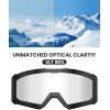 OutdoorMaster Falcon Ski Goggles Lens by ZEISS, OTG Snowboard Goggles Anti-fog, Magnetic Interchangeable Lens, Snow Goggles(Lens-clear Vlt 99%)