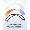 OutdoorMaster Falcon Ski Goggles Lens by ZEISS, OTG Snowboard Goggles Anti-fog, Magnetic Interchangeable Lens, Snow Goggles(Lens-fuchsia Vlt 45%)