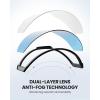 OutdoorMaster Falcon Ski Goggles Lens by ZEISS, OTG Snowboard Goggles Anti-fog, Magnetic Interchangeable Lens, Snow Goggles(Lens-lightblue Vlt 60%)
