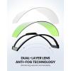 OutdoorMaster Falcon Ski Goggles Lens by ZEISS, OTG Snowboard Goggles Anti-fog, Magnetic Interchangeable Lens, Snow Goggles(Lens-lightgreen Vlt 80%)