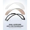 OutdoorMaster Falcon Ski Goggles Lens by ZEISS, OTG Snowboard Goggles Anti-fog, Magnetic Interchangeable Lens, Snow Goggles(Lens-polarisedbrown Vlt 25%)