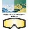 OutdoorMaster Falcon Ski Goggles Lens by ZEISS, OTG Snowboard Goggles Anti-fog, Magnetic Interchangeable Lens, Snow Goggles(Lens-polarisedyellow Vlt 75%)