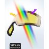 OutdoorMaster Falcon Ski Goggles Lens by ZEISS, OTG Snowboard Goggles Anti-fog, Magnetic Interchangeable Lens, Snow Goggles(Lens-polarisedyellow Vlt 75%)