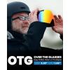 OutdoorMaster Heron Ski Goggles with 2 Lens, Frameless, Magnetic Interchangeable HD Toric Lens, OTG Snowboard Goggles(A-blackframe Revocolorful Vlt 15% + Yellowlens)