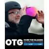 OutdoorMaster Heron Ski Goggles with 2 Lens, Frameless, Magnetic Interchangeable HD Toric Lens, OTG Snowboard Goggles(A-roseframe Revopink Vlt 13% + Yellowlens)