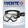 OutdoorMaster Heron Ski Goggles with 2 Lens, Frameless, Magnetic Interchangeable HD Toric Lens, OTG Snowboard Goggles(Lens-clearlens Vlt 99%)