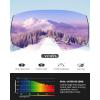 OutdoorMaster Heron Ski Goggles with 2 Lens, Frameless, Magnetic Interchangeable HD Toric Lens, OTG Snowboard Goggles(Lens-fuchsia Vlt 45%)
