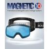 OutdoorMaster Heron Ski Goggles with 2 Lens, Frameless, Magnetic Interchangeable HD Toric Lens, OTG Snowboard Goggles(Lens-lightblue Vlt 60%)