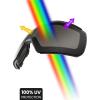 OutdoorMaster Heron Ski Goggles with 2 Lens, Frameless, Magnetic Interchangeable HD Toric Lens, OTG Snowboard Goggles(Lens-polarized Black Vlt 9%)