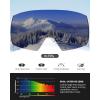 OutdoorMaster Heron Ski Goggles with 2 Lens, Frameless, Magnetic Interchangeable HD Toric Lens, OTG Snowboard Goggles(Lens-polarized Black Vlt 9%)